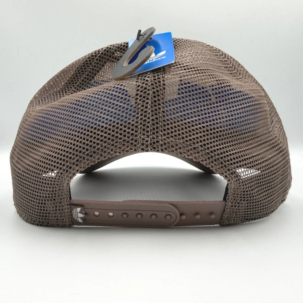 Adidas Originals Trucker Hat Mens OSFA Trace Brown Major Mesh Laurel Rope Cap - Picture 5 of 10
